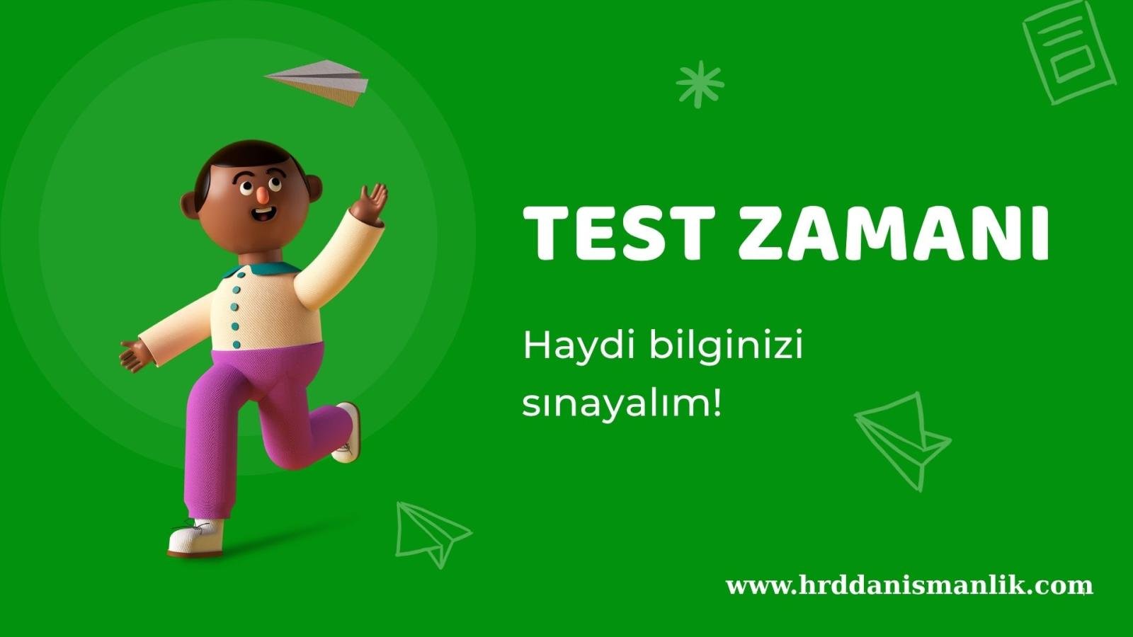 Yıllık İzin Bilgi Testi: Orta Seviye