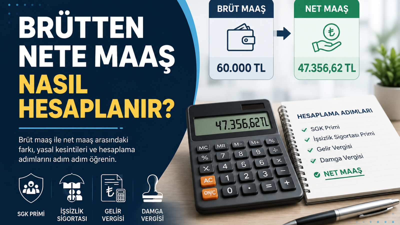 Brütten Nete Maaş Nasıl Hesaplanır?